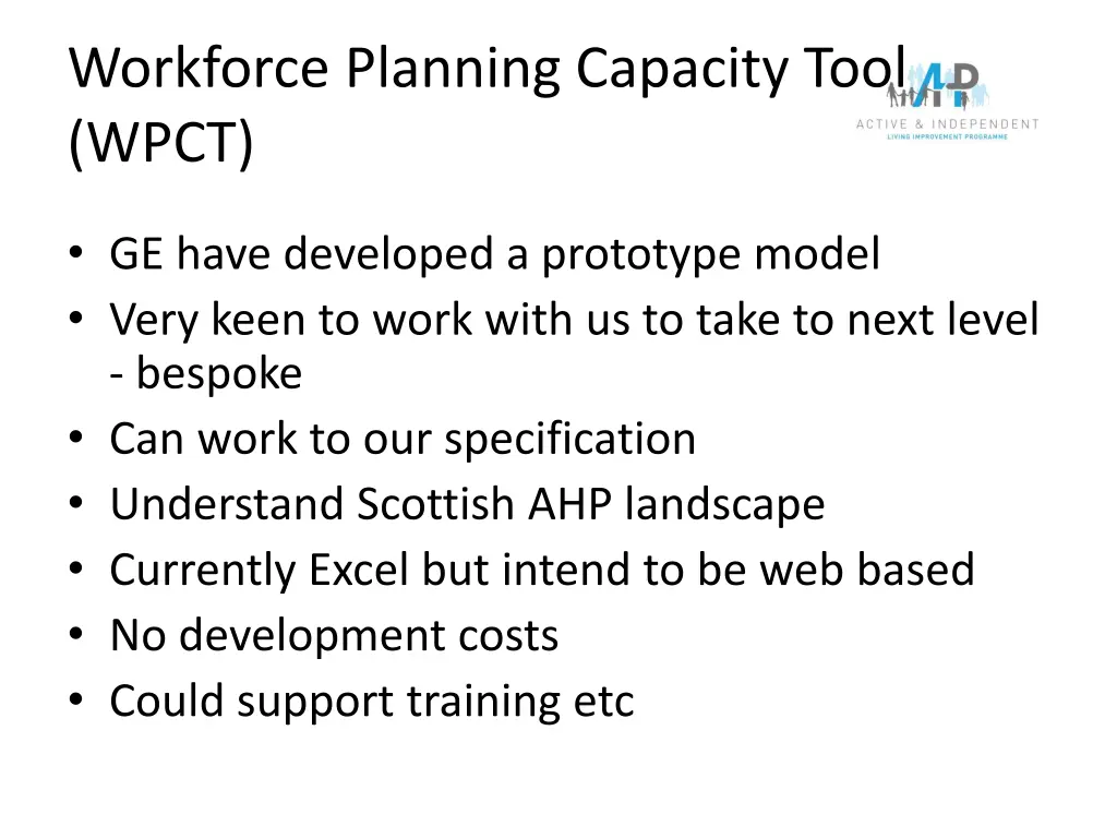workforce planning capacity tool wpct