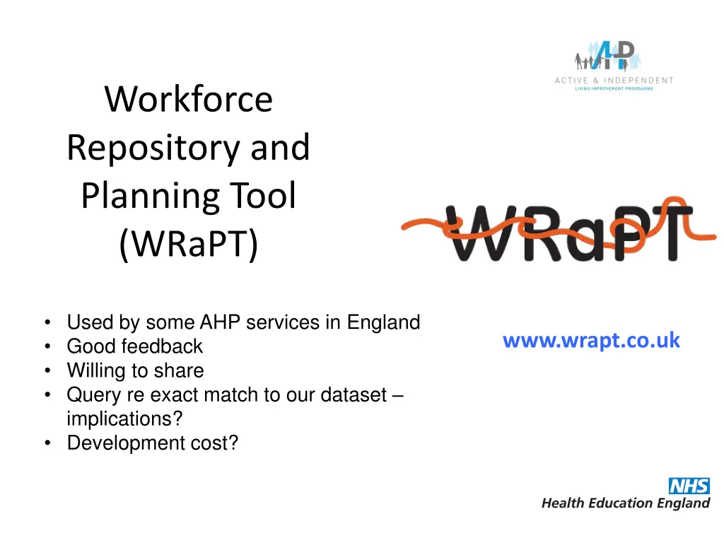 workforce repository and planning tool wrapt