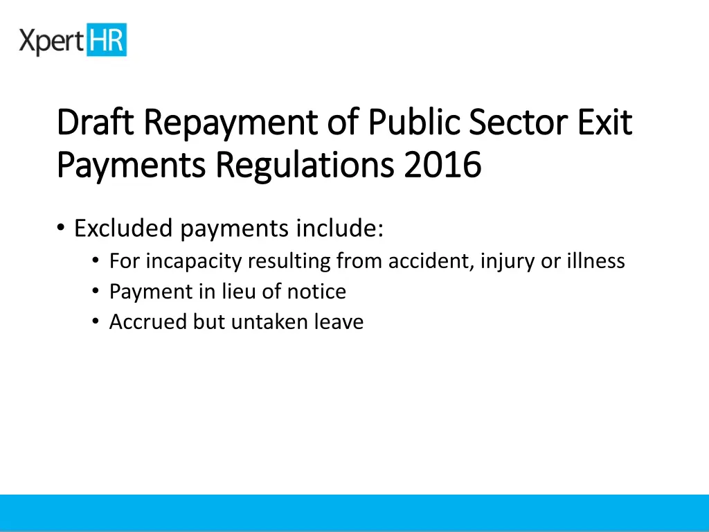 draft repayment of public sector exit draft 3