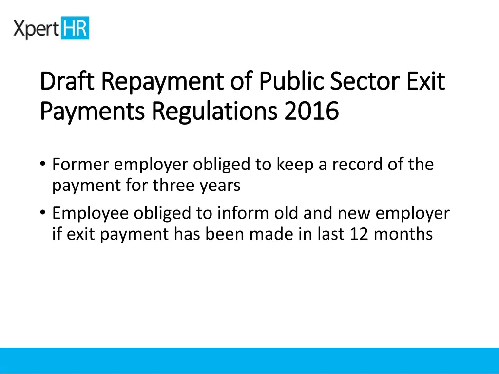 draft repayment of public sector exit draft 4