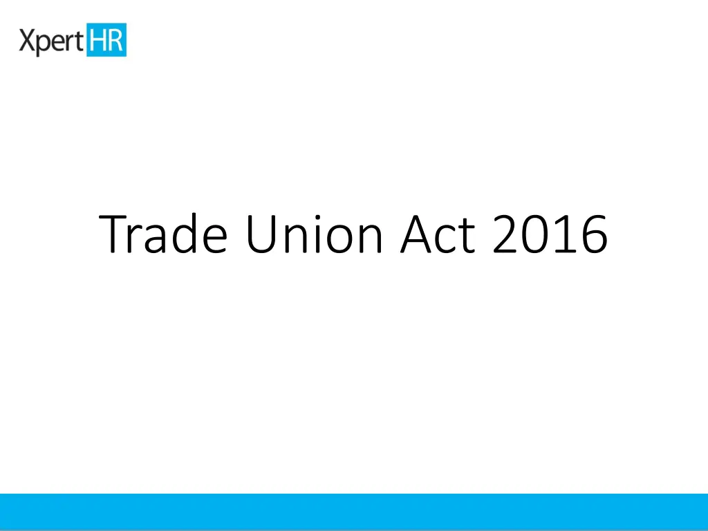 trade union act 2016
