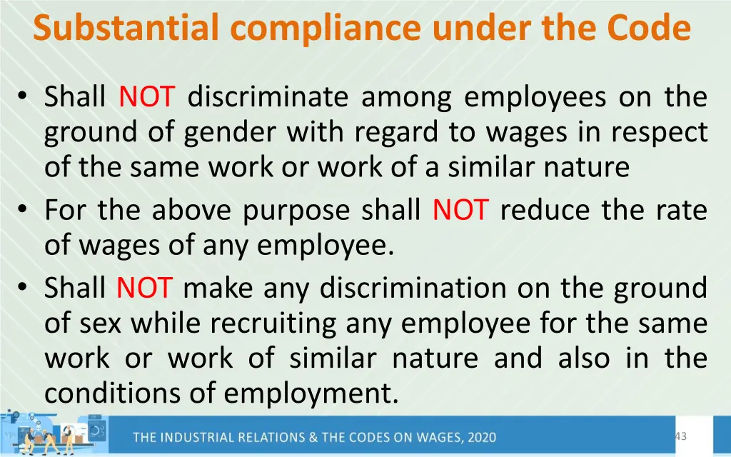 substantial compliance under the code