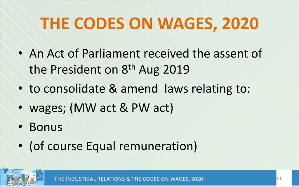 the codes on wages 2020