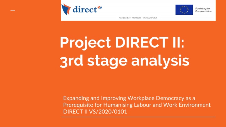 project direct ii 3rd stage analysis
