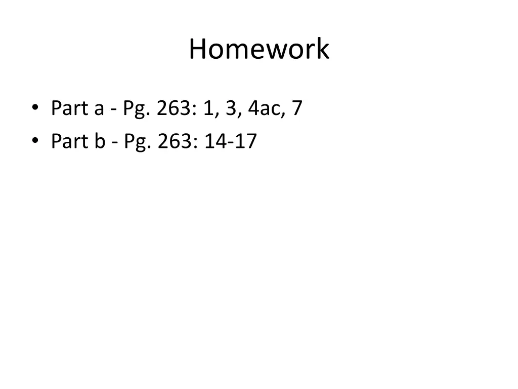 homework