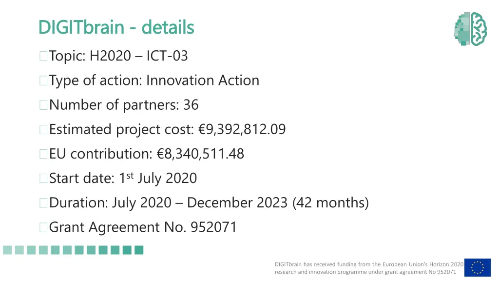digitbrain digitbrain details topic h2020