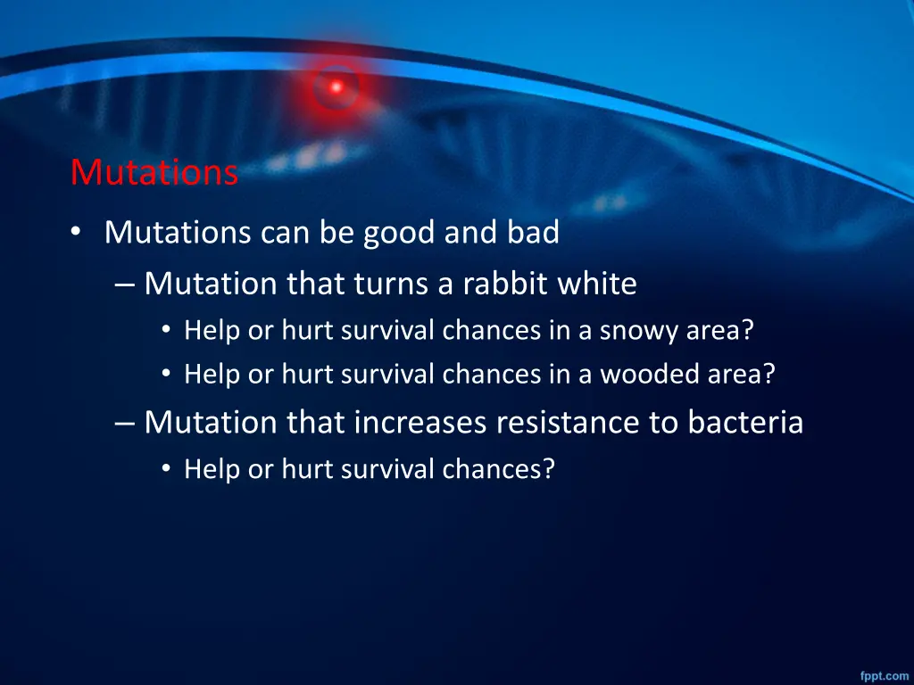 mutations mutations can be good and bad mutation