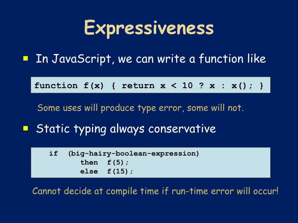 expressiveness