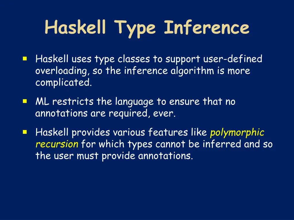 haskell type inference