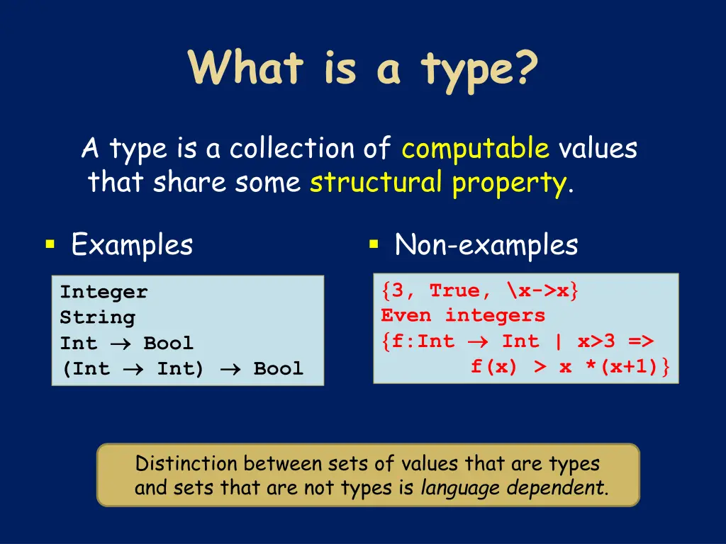 what is a type
