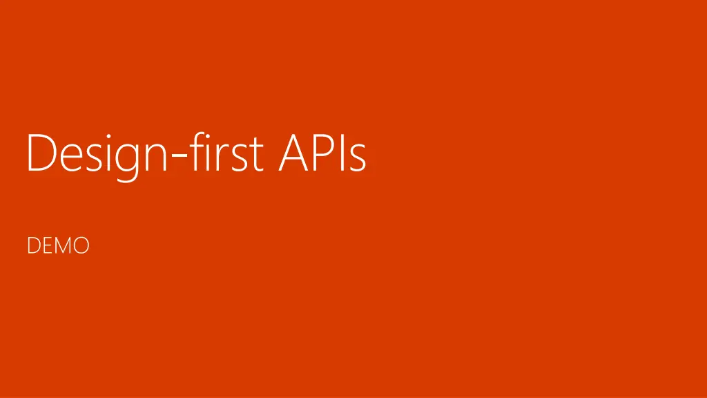 design first apis