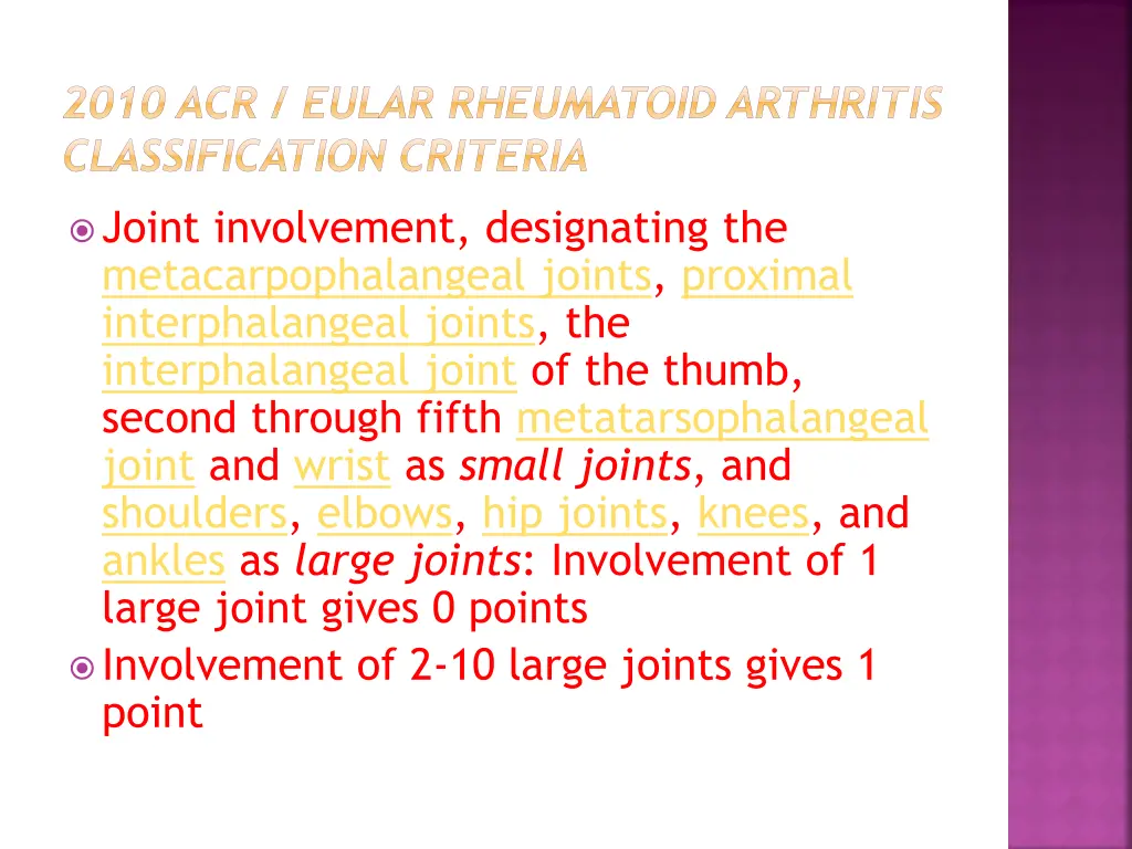 2010 acr eular rheumatoid arthritis