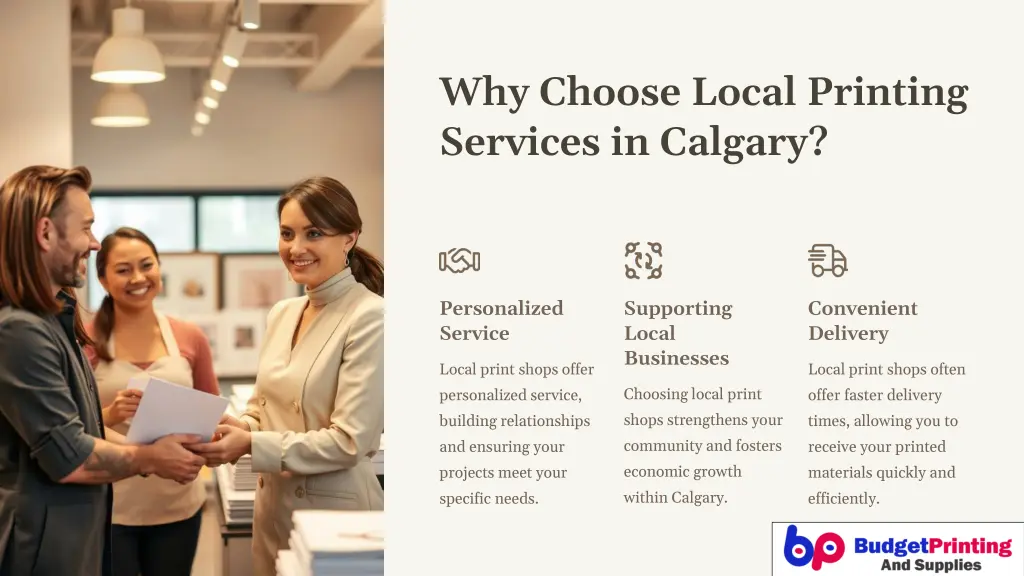 why choose local printing services in calgary