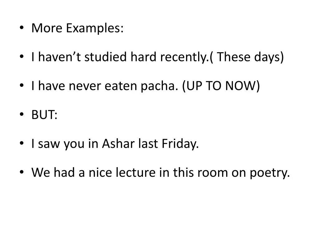 more examples