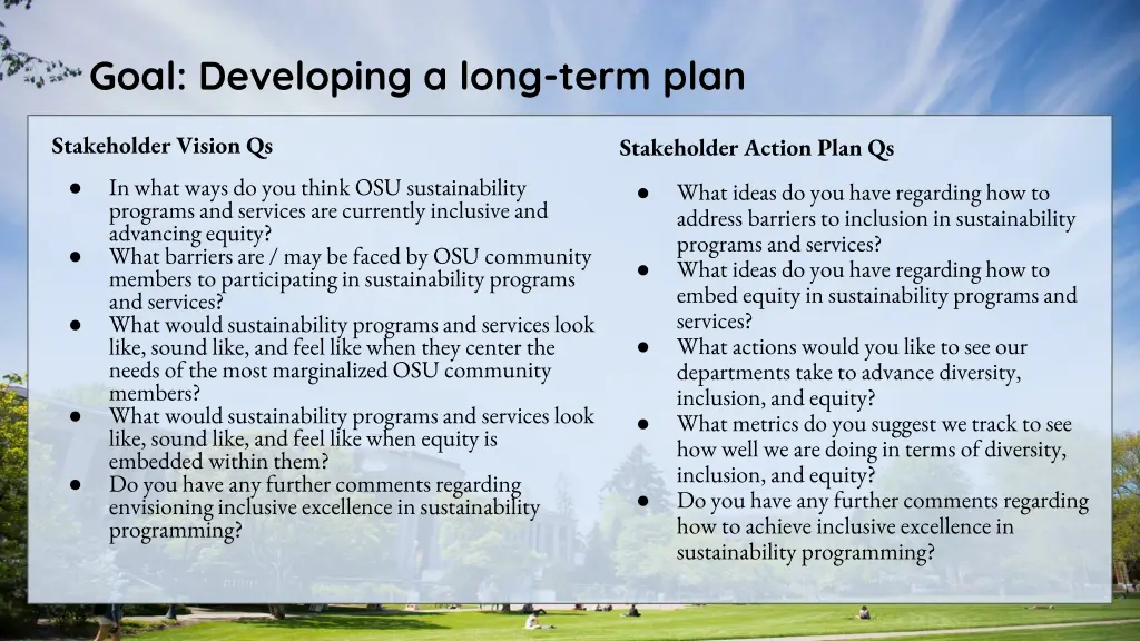 goal developing a long term plan 3