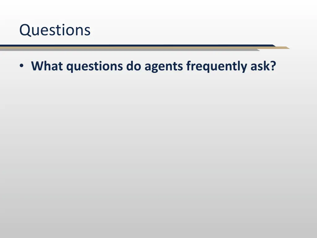 questions