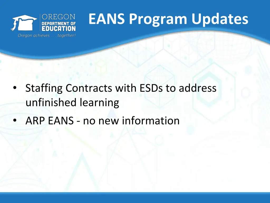 eans program updates