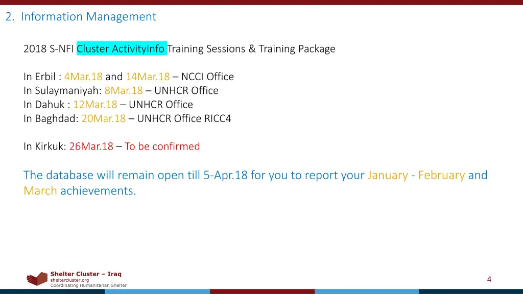 2 information management