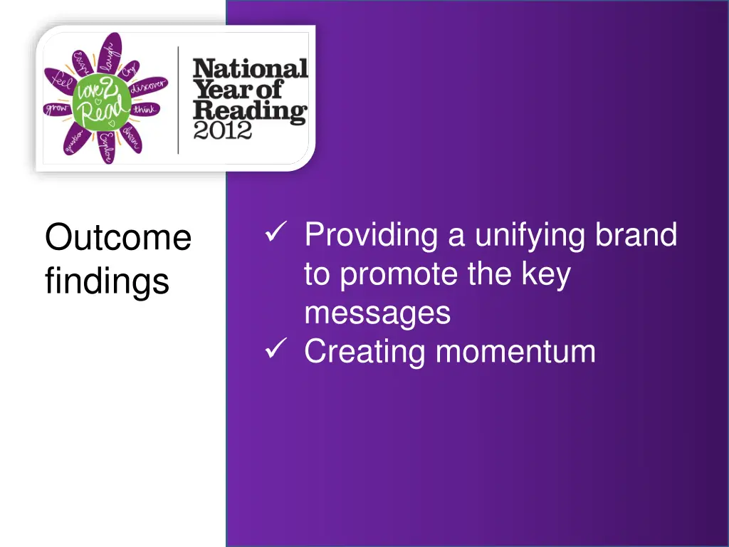 providing a unifying brand to promote