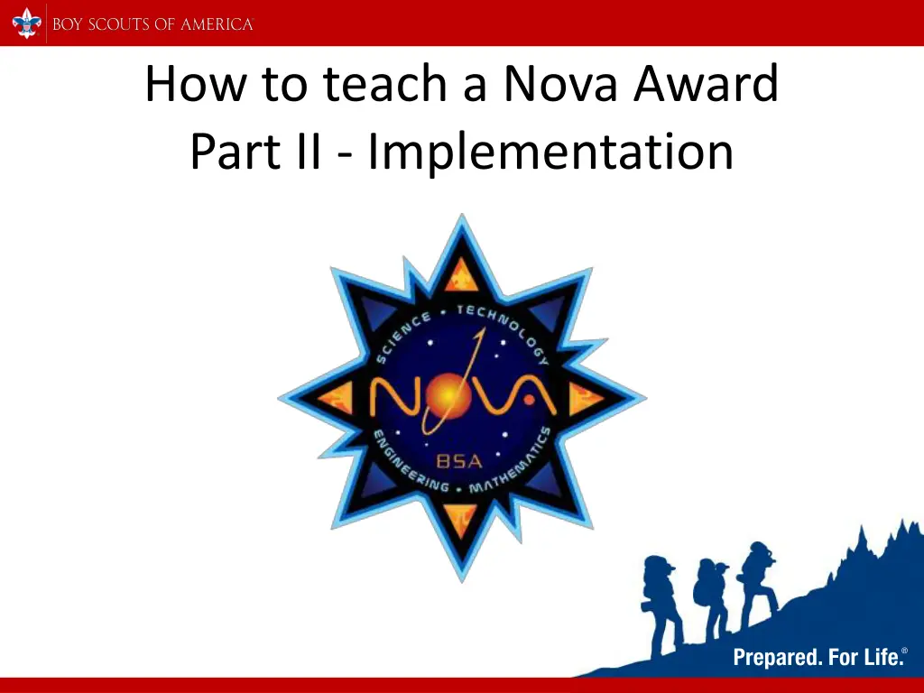 how to teach a nova award part ii implementation