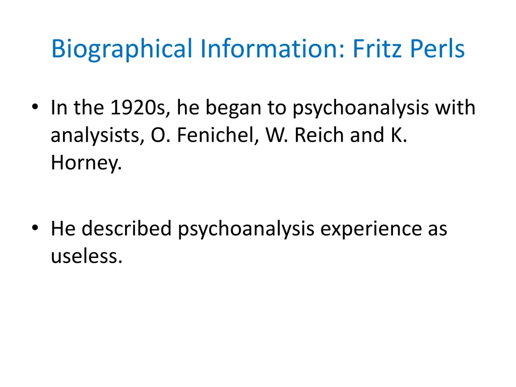 biographical information fritz perls 1