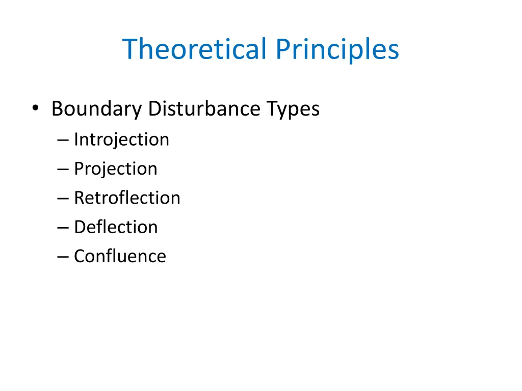 theoretical principles 11