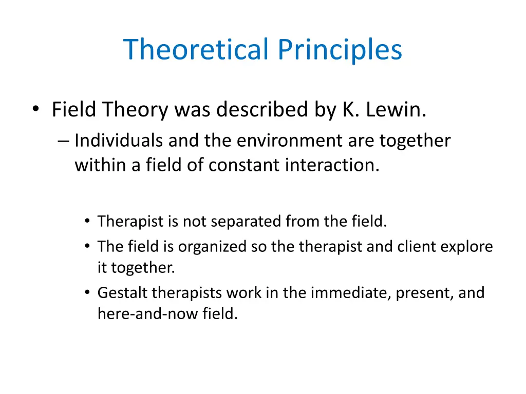 theoretical principles 4