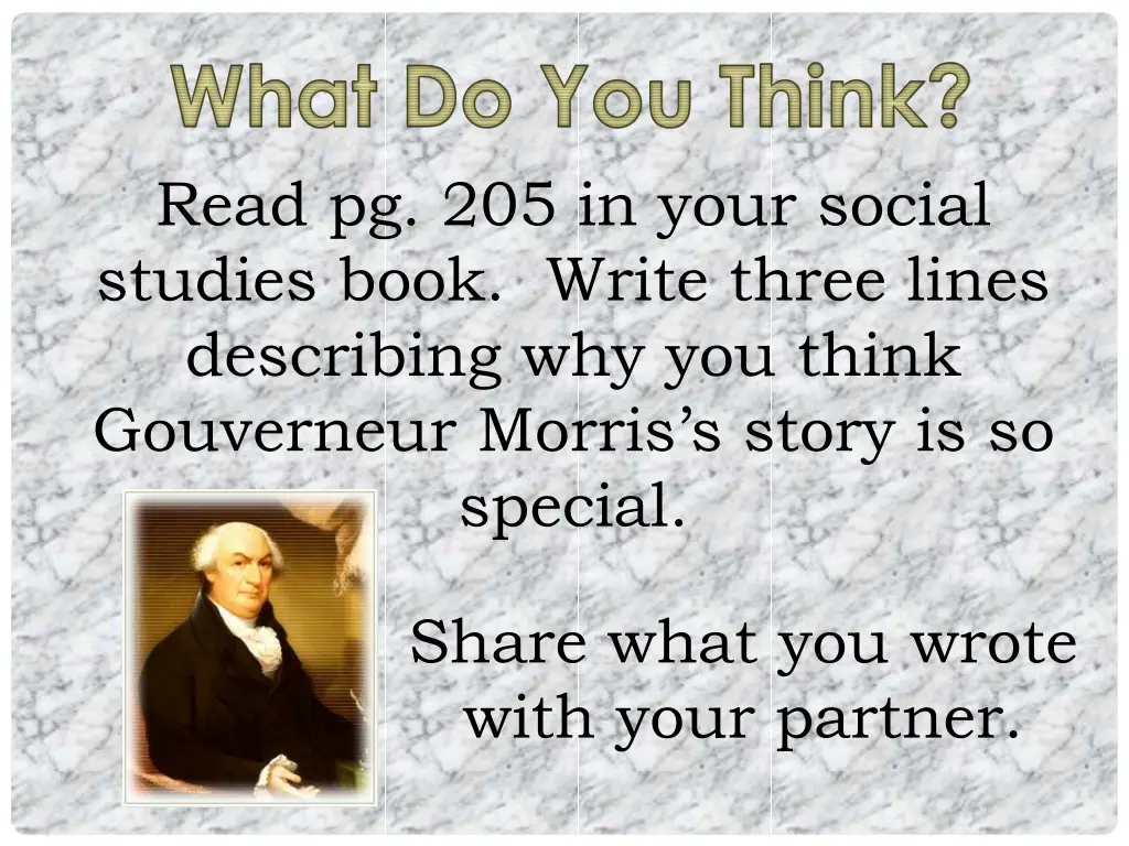 what do you think read pg 205 in your social