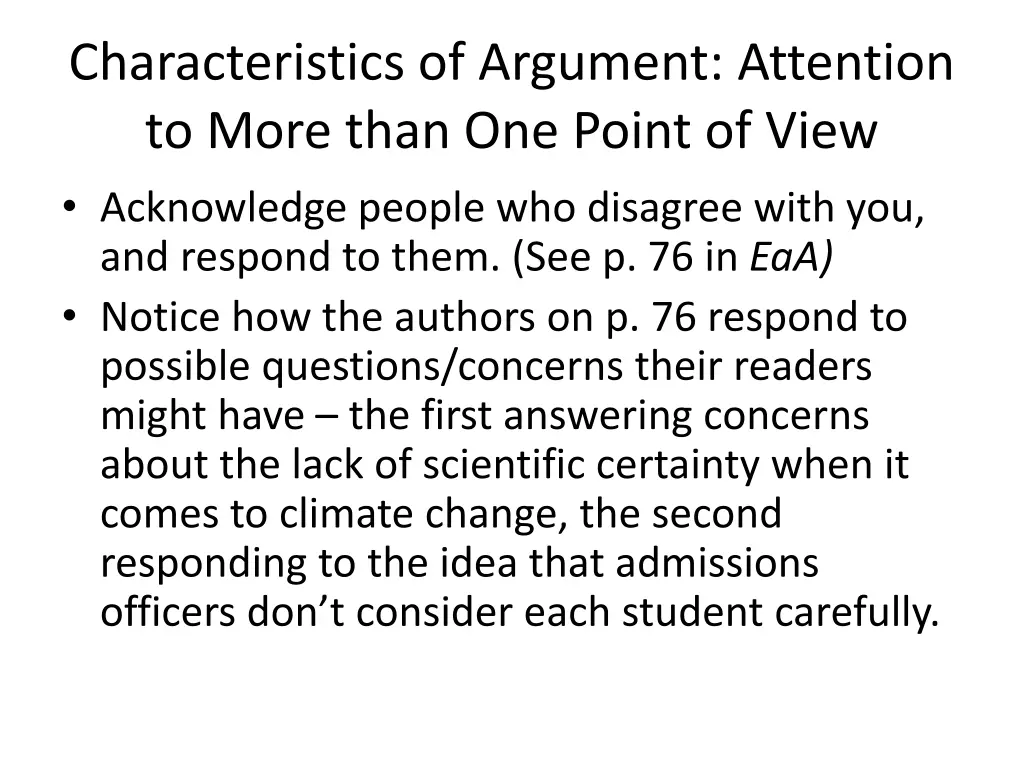 characteristics of argument attention to more