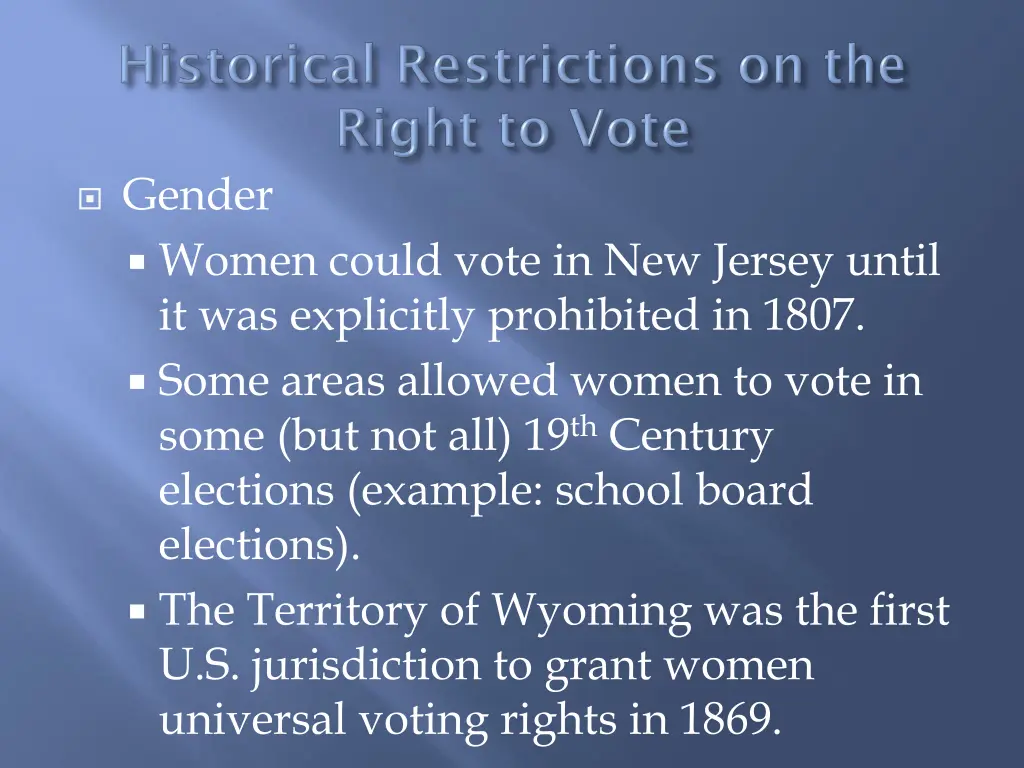gender women could vote in new jersey until