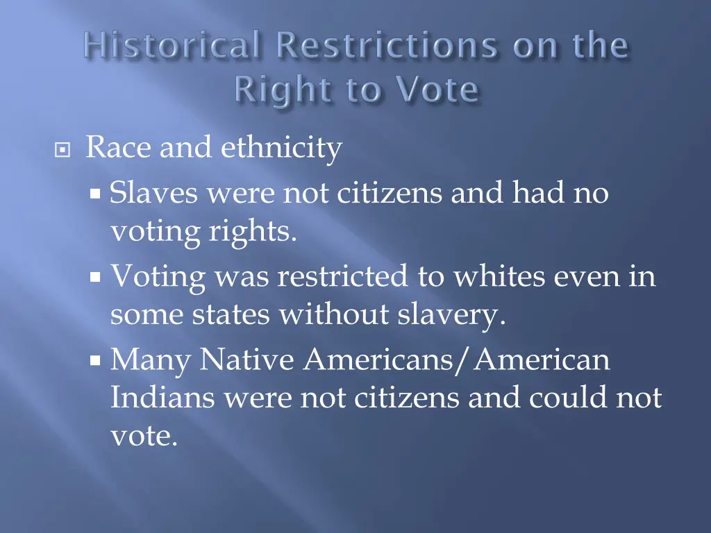 race and ethnicity slaves were not citizens