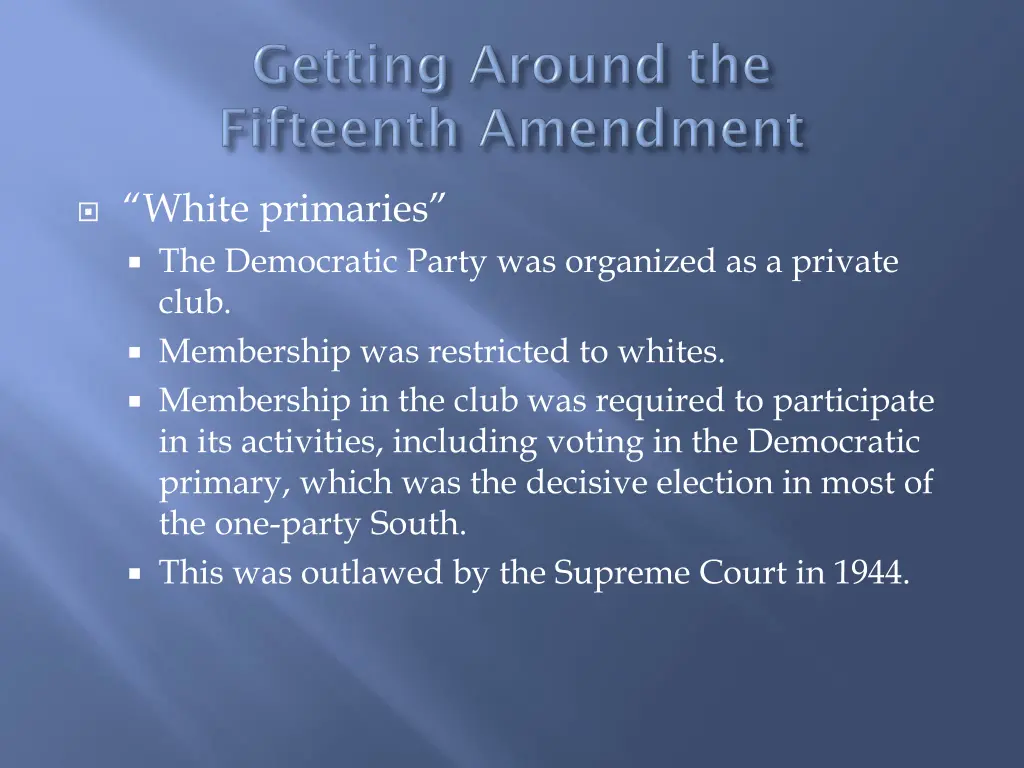 white primaries the democratic party