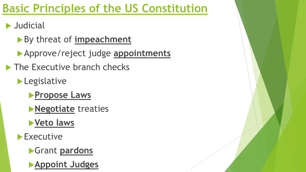 basic principles of the us constitution 5