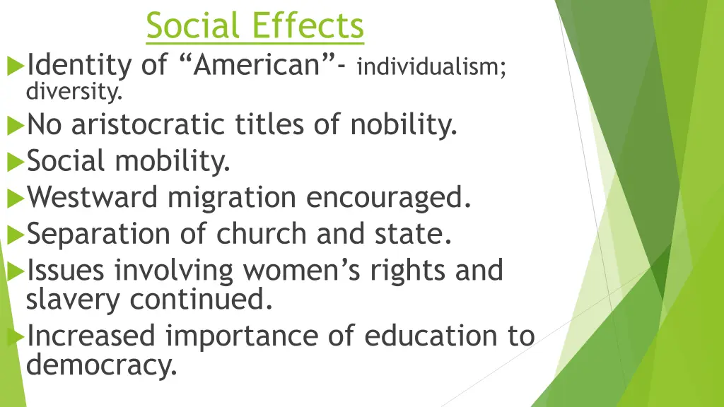 social effects