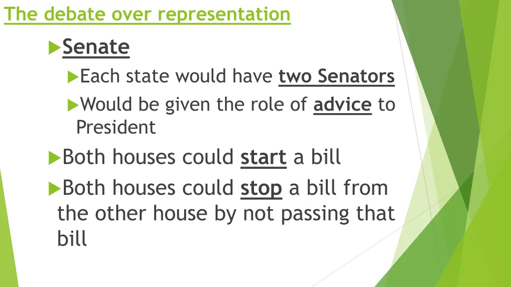 the debate over representation 1