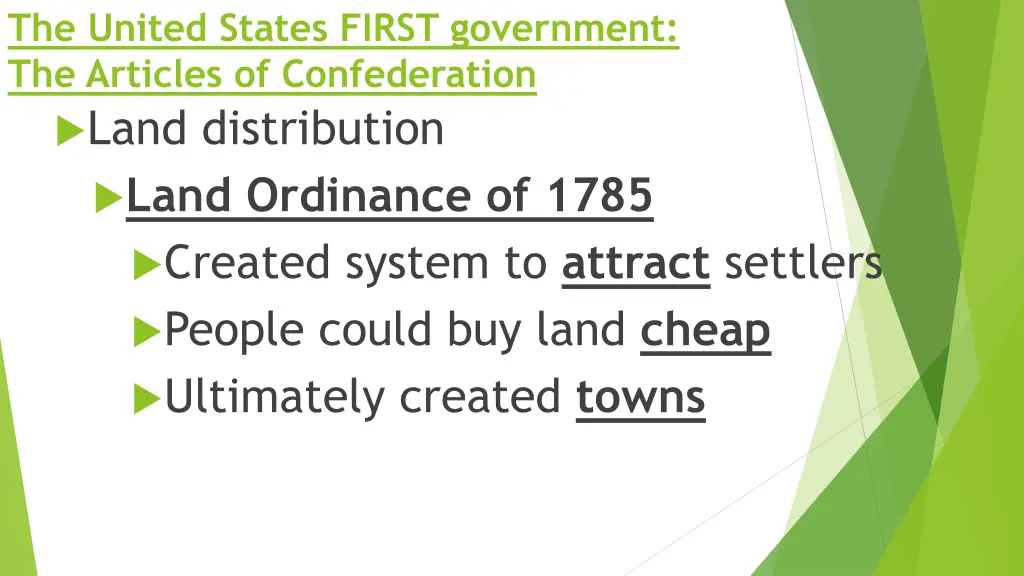 the united states first government the articles 4
