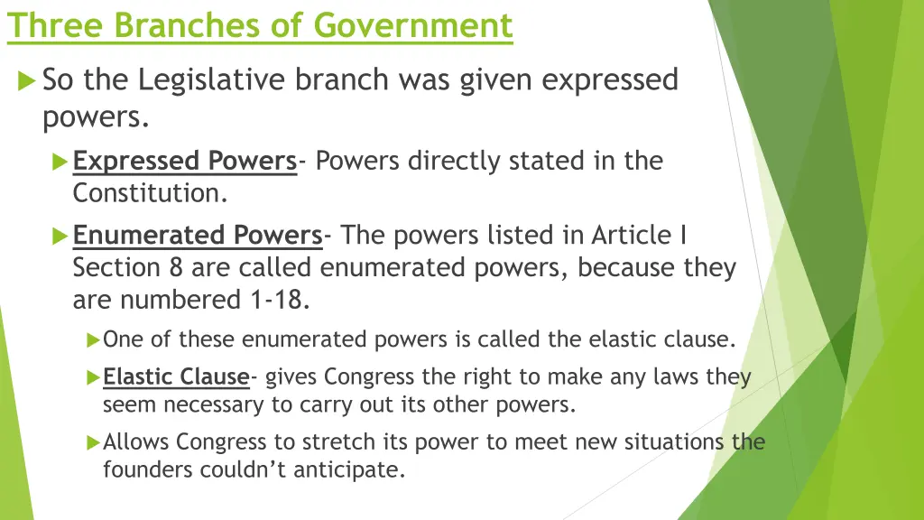three branches of government 1