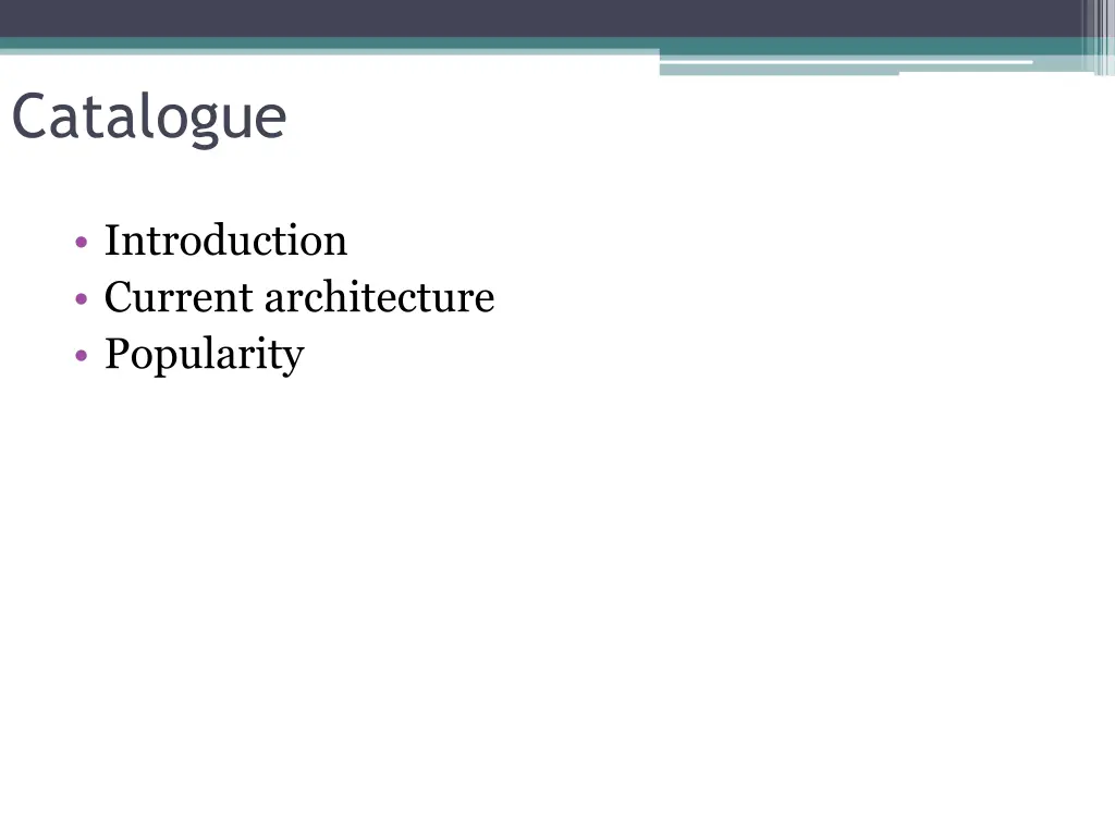 catalogue