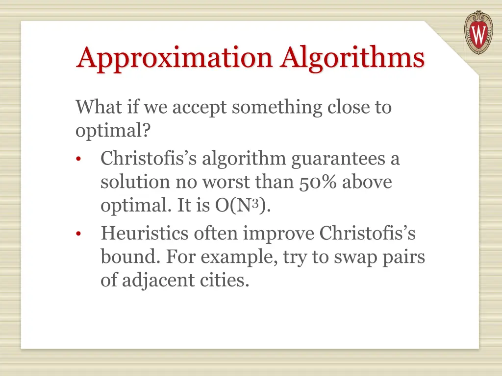 approximation algorithms