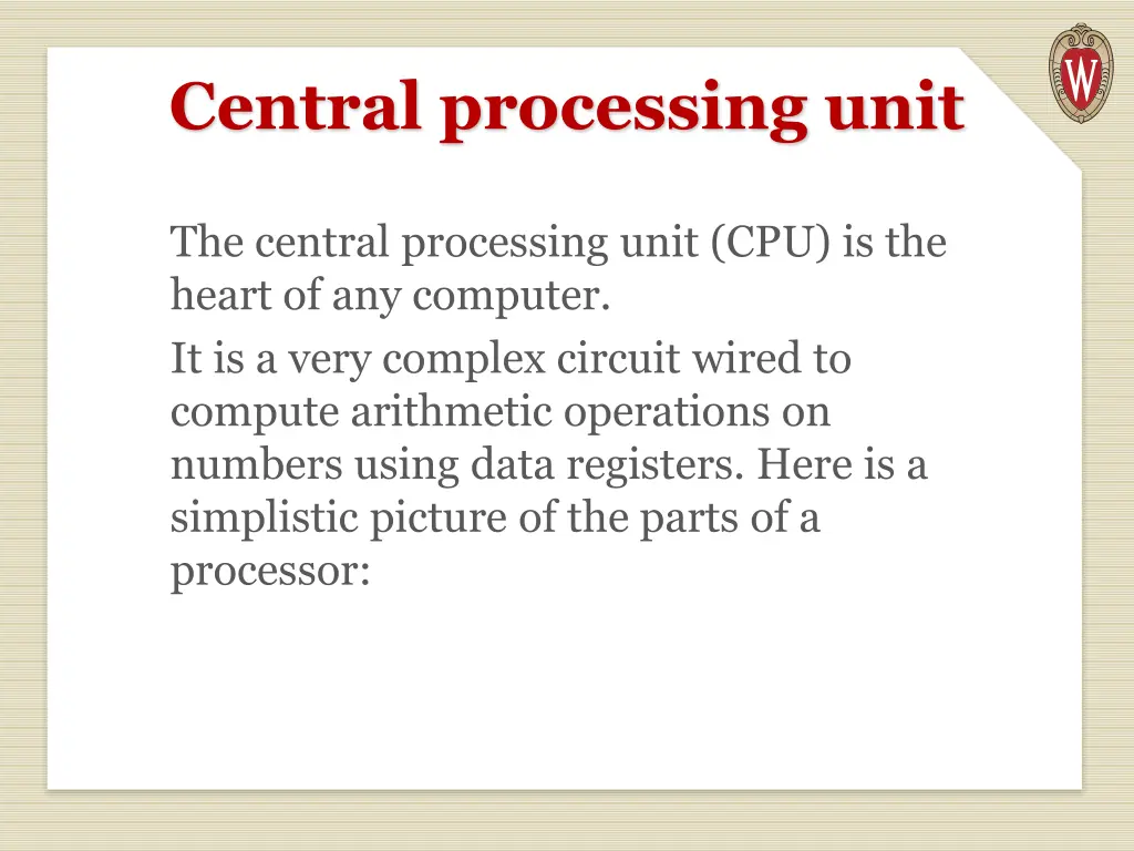 central processing unit