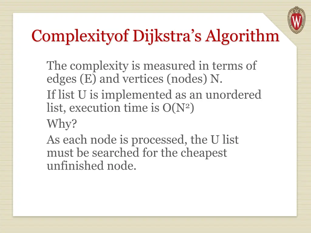 complexityof dijkstra s algorithm
