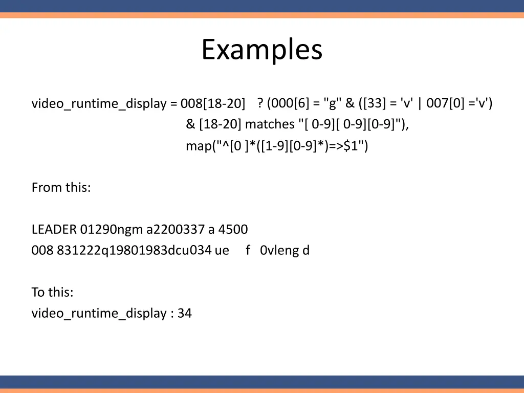 examples 1