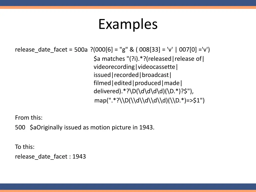 examples