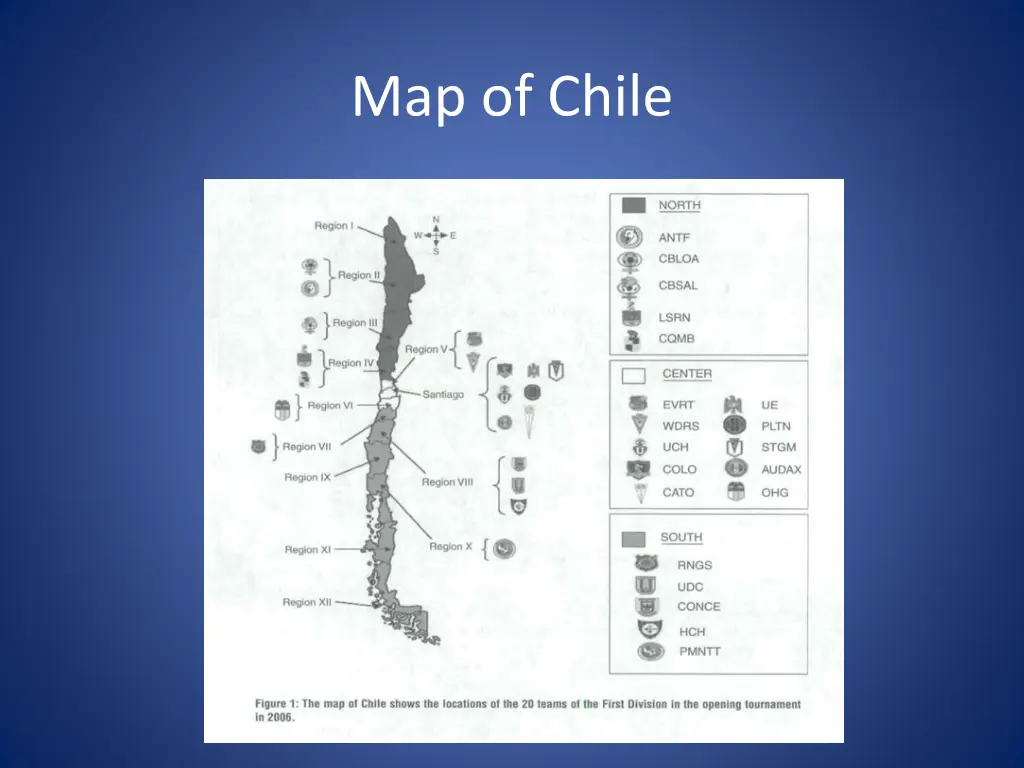map of chile