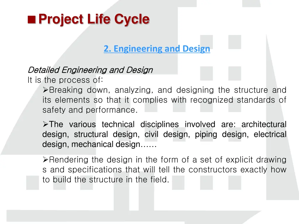 project life cycle 4