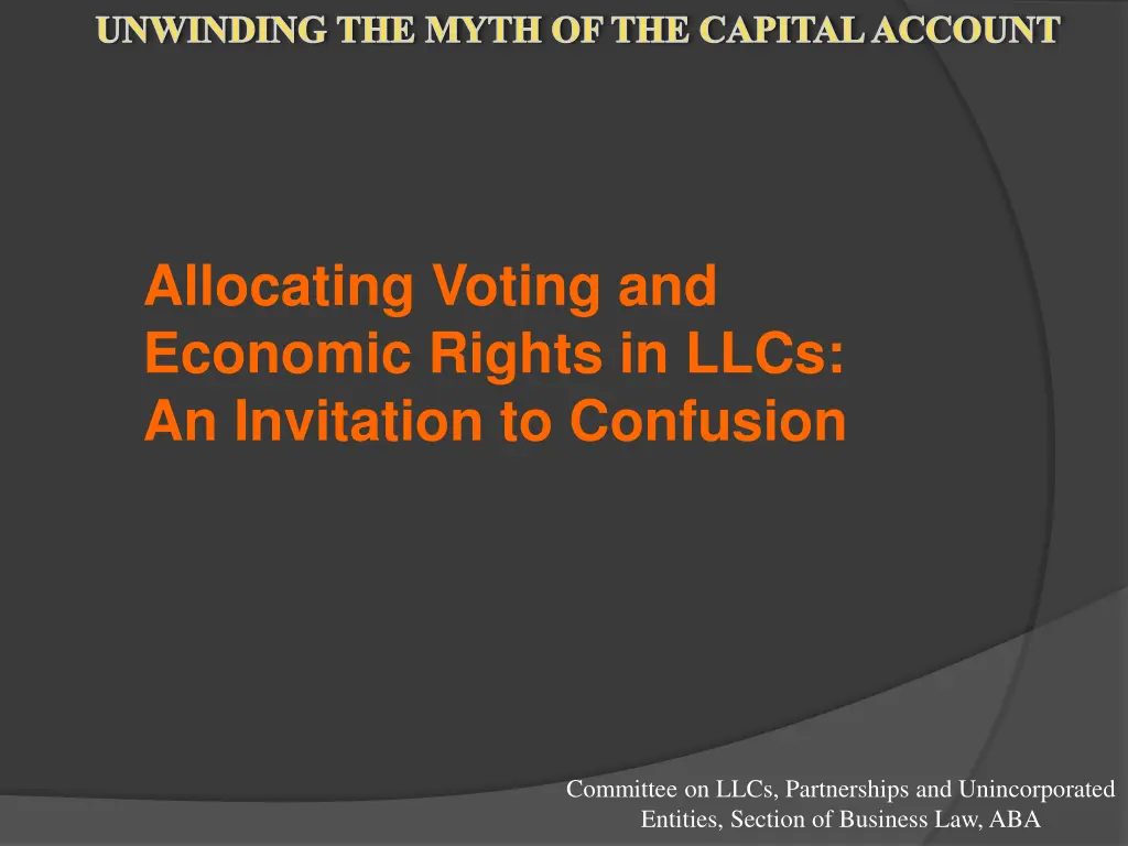 unwinding the myth of the capital account 23