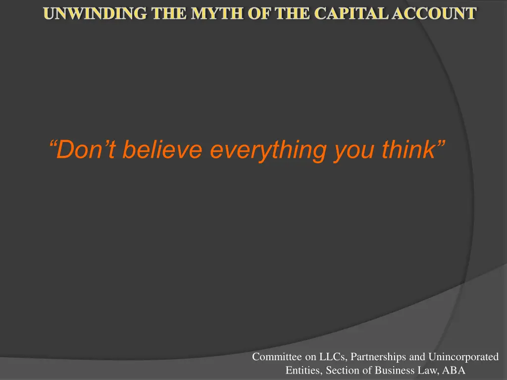 unwinding the myth of the capital account 24