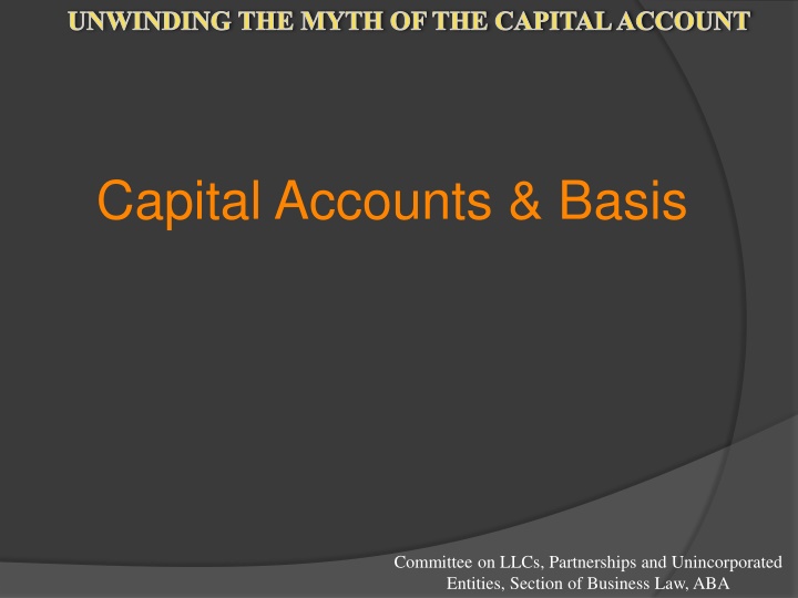 unwinding the myth of the capital account