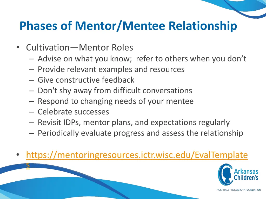 phases of mentor mentee relationship 4