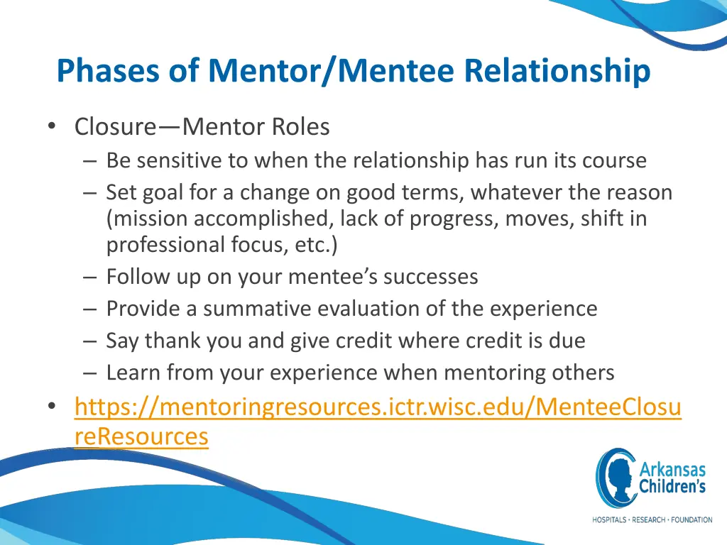 phases of mentor mentee relationship 6